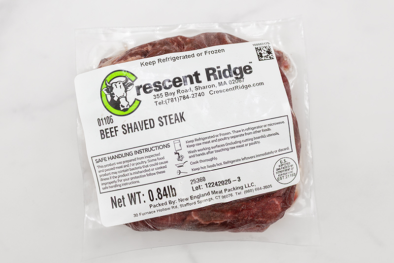 Beef Shaved Steak (frozen) approx. .8 lb