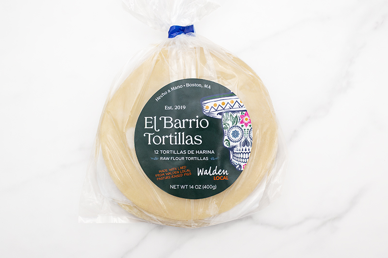 El Barrio Pastured Pork Lard Tortillas de Harnias - 12 pc.