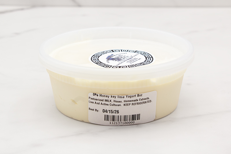 Sophia's 0% Fat Honey Key Lime Yogurt - 8 oz. 
