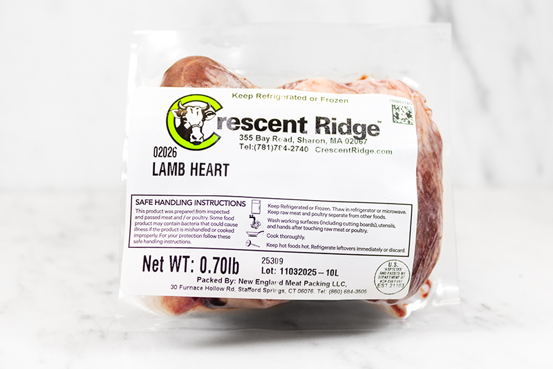 Lamb Heart (frozen) approx. .6 lb.