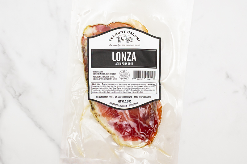 Vermont Salumi Lonza - 2.5 oz (sliced)