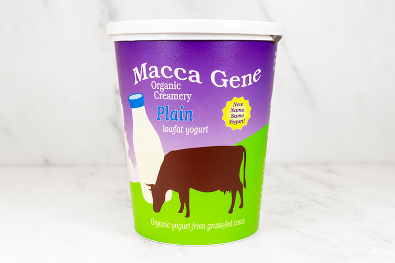 Macca Gene Organic Creamery Lowfat Plain Yogurt - 32 oz