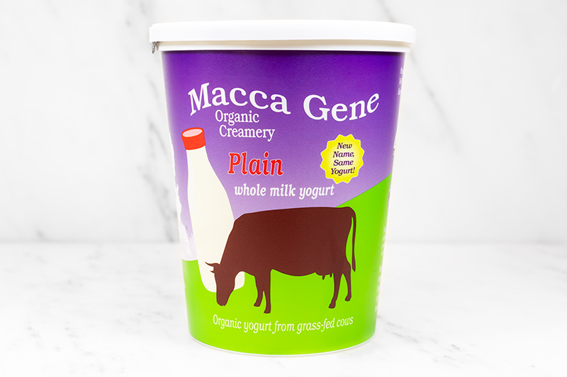 Macca Gene Organic Creamery Whole Plain Yogurt - 32 oz.