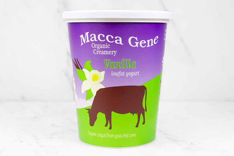 Macca Gene Organic Creamery Lowfat Vanilla Yogurt - 32 oz