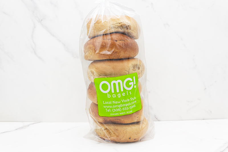 OMG! Bakery Wheat Bagels (frozen) 6 pk.
