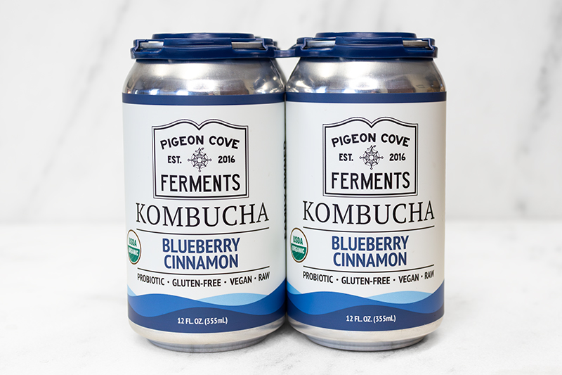 Pigeon Cove Blueberry Cinnamon Kombucha - 4 pack