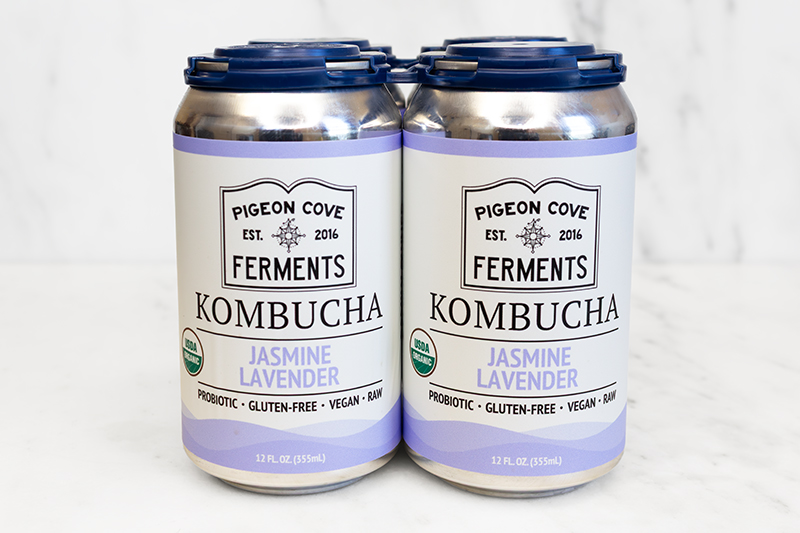 Pigeon Cove Jasmine Lavender Kombucha - 4 pack