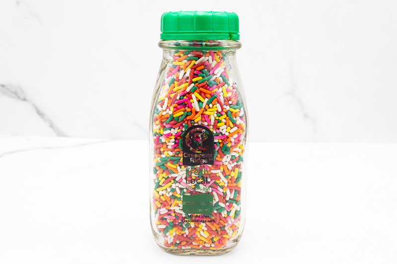 Glass Bottled Rainbow Sprinkles - 12 fl oz. 