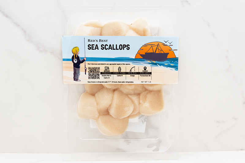 Red's Best Cape Cod Sea Scallops - 1 lb