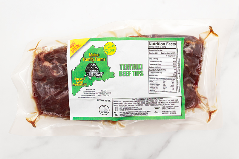 Maine Family Farms Teriyaki Beef Tips (Frozen) - 16 oz.