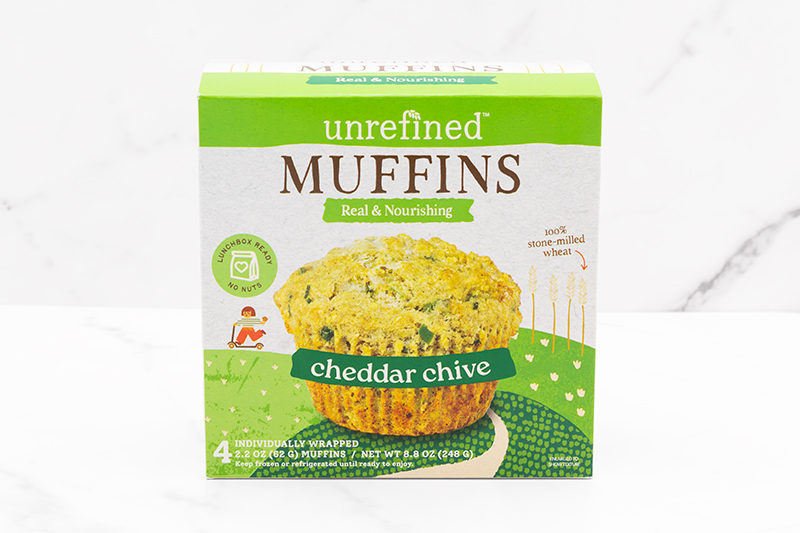 Unrefined Food Co. Cheddar & Chive Muffin - 4 pack