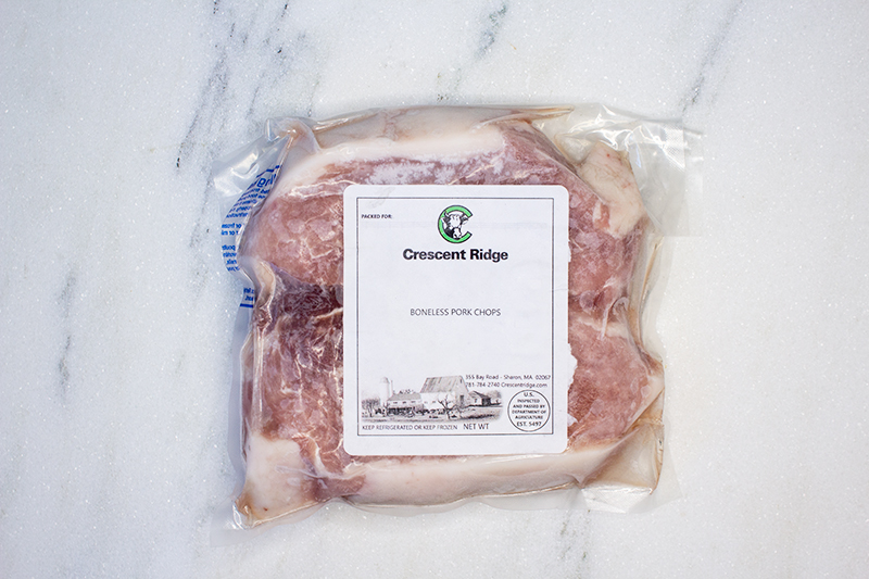 Boneless Pork Loin Chops (2 chop)(frozen) approx. 1.25 lbs.