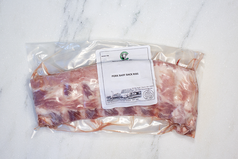 Baby Back Pork Ribs (frozen) approx. 2 lb.