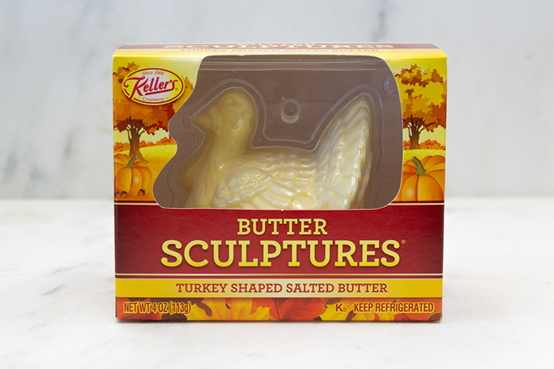 Keller's Turkey Shaped Salted Butter Sculpture - 4 oz.